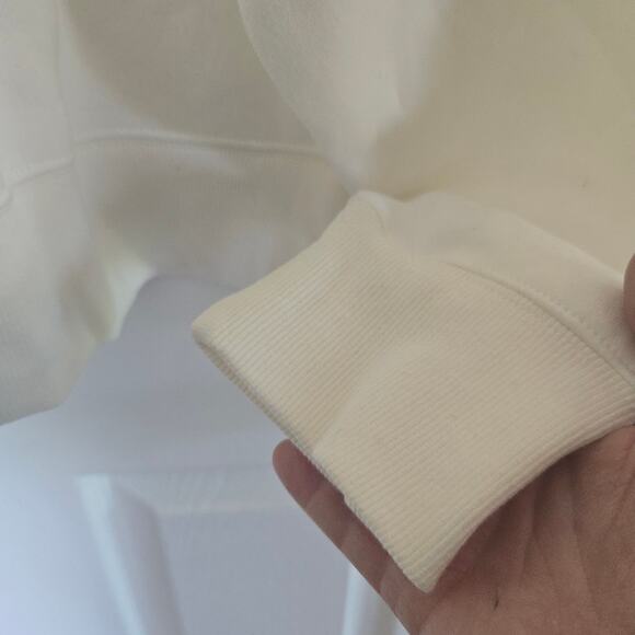 NWT! Nike Sportswear Fleece Oversized Half-Zip Crop Sweatshirt White Plus 3x - Picture 5 of 9